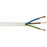 hsb - norbert kordes Schlauchleitung H03vv-f 3G0,75mm2 weiß