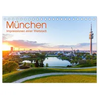Calvendo MÜNCHEN Impressionen einer Weltstadt (Tischkalender 2026 DIN A5
