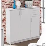 Die Möbelfundgrube Highboard 109 x 112 x 35 cm Weiß