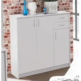 Die Möbelfundgrube Highboard 109 x 112 x 35 cm Weiß
