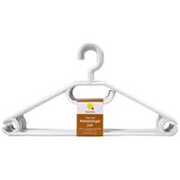 Spetebo Kleiderbügel mit Hosenstange - weiß / 10er Pack