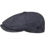 LIERYS Nappa Wax Ledermütze Schirmmütze Waxed Made in Italy Herren Herbst Winter blau 58 cm - 58