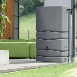 Prosperplast Regenwasserbehälter Aqua Tower 350 l hellgrau