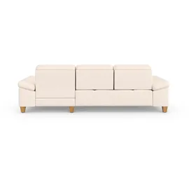 sit&more Ecksofa SIT & MORE "Westham L-Form", beige (creme), B:275cm H:88cm T:172cm, 100% Polyester, Sofas, Ecksofa, mit Recamiere, mit oder ohne Bettfunktion, Bettkasten, Füße Eiche