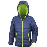 Result Padded Jacke Navy/Lime 152