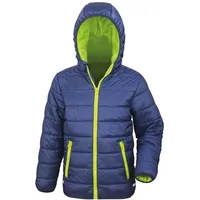 Result Padded Jacke Navy/Lime 152
