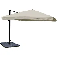 Mendler Gastronomie-Ampelschirm HWC-A96, 3x4m (Ø5m) Polyester Alu/Stahl 26kg Flap,