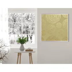 queence Leinwandbild »Abstrakt«, Abstrakt-Weihnachten, (1 St.), mit einem Schattenfugenrahmen veredelt queence Farbe Rahmen: silber + Farbe Bild(er): braun