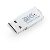 BIGtec 300Mbit Mini Micro USB 2.0 WLAN Stick Adapter Dongel WPA WPA2 WEP 11n Wireless LAN Realtek Chipsatz, mit LED