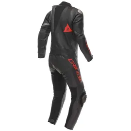 Dainese Demon Sprint Lederkombi - Schwarz/Neon-Rot / 48