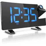 Brandson Projektionswecker schwarz