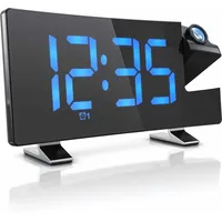 Brandson Projektionswecker schwarz