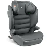 Kikkaboo Kindersitz i-Track i-Size (100-150 cm) Gruppe 2/3 Isofix verstellbar, Farbe:dunkelgrau