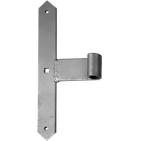 GAH Alberts Tor-Mittelband gerade für Dorn16mm, 300mm Stahl, goldgelb, galv.verz.