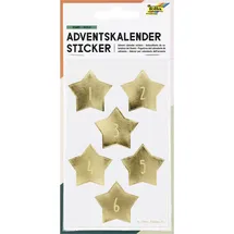 Folia Adventskalender Sticker STARS GOLD 2023