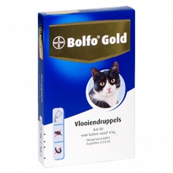 Bolfo Gold 80 kat vlooiendruppels  4 pipetten