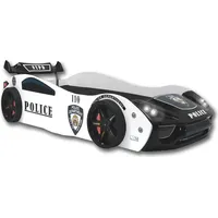 Aileenstore Autobett "Police" Spielbett für Kinder 90x200 inkl. Lattenrost