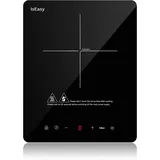 Induktionskochplatte, Iseasy Induktionskochfeld 1 Platte 2100W, 28Cm Kochplatte,