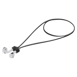 kwmobile Magnetisches Kopfhörer Halteband für Apple Airpods 1 2 3 / Airpods Pro 2 Zubehör / Headphones Anti Lost Gurt zum Joggen / 80cm Kopfhörer Halterung - Schwarz