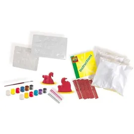 SES Creative Gipsgießen-Set Glitzer 3 in 1 Bastelset