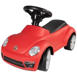 VW Beetle Rutschfahrzeug mit Hupe, VW lizenziertes Kinderfahrzeug ab 1 Jahr rot