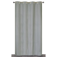 Atout Ciel Thermo- und Schalldämmungsvorhang, mit Ösen, 140 x 240 cm, fertig zum Aufhängen, Grau