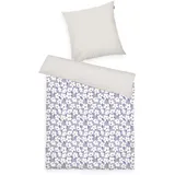 Tom Tailor Wendebettwäsche FRESH FLOWERS Lila 155 x 220 cm + 80 x 80 cm