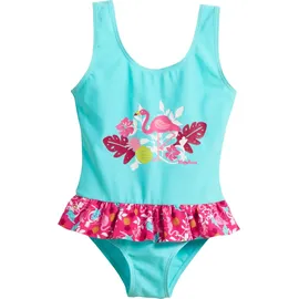 Playshoes UV-Schutz Badeanzug Mädchen Schwimmanzug Badebekleidung, Flamingo 122/128