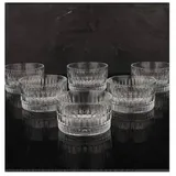 Rain 6er Schalen set aus Glas, quadratische Snackschalen, Dessertschale