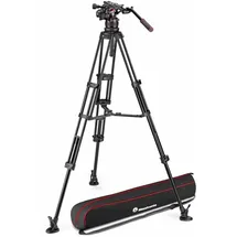 Manfrotto Nitrotech 612 Aluminium Video-Stativ mit Mittelspinne