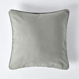 Homescapes Kissenbezug 60 x 60 cm Grau