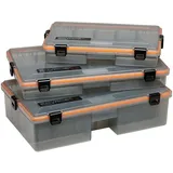 Savage Gear wasserdichte Köderbox WP Lurebox Smoke 35,5x23x9,2cm