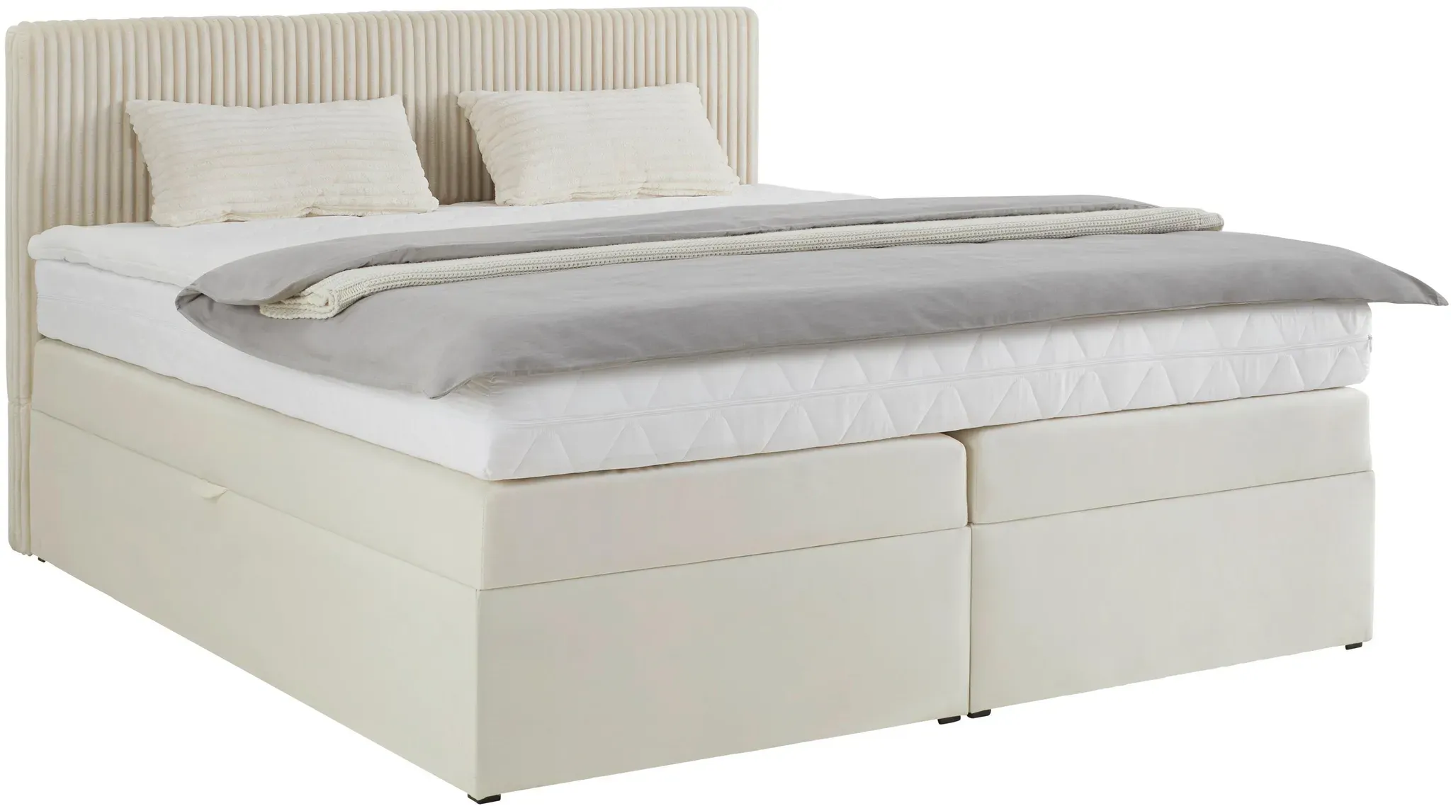 Boxspringbett Rossa in Beige ca. 160x200cm