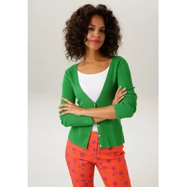 Aniston CASUAL Strickjacke ANISTON CASUAL grün 44