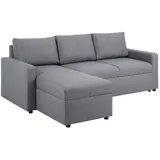 VCM ebuy24 Schlafsofa, Grau, 218 x 155 cm, & Couches, Wohnlandschaften, Ecksofas