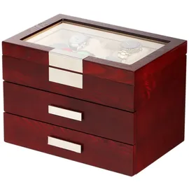 Rothenschild Uhrenbox RS-2350-30C für 30 Uhren cherry
