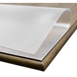 Beautex Tischdecke Folie 2 mm transparent und matt Tischdecke Schutzfolie Tischschutz (1-tlg) Eckig | 80 cm x 50 cm