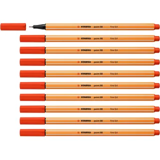 Stabilo point 88 Fineliner rot 0,4 mm, 10 St.