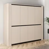 Sconto Drehtürenschrank ¦ creme ¦ Maße (cm): B: 240 H: 213,6 T: 62.7