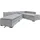 Home Affaire Ecksofa Cord 3-Sitzer Grau