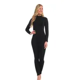 Magic Bodyfashion Jumpsuit in körpernaher Passform mit rückseitigem Reißverschluss, Black, XXL