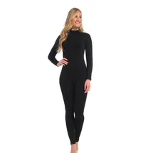 Magic Bodyfashion Jumpsuit in körpernaher Passform mit rückseitigem Reißverschluss, Black, XXL