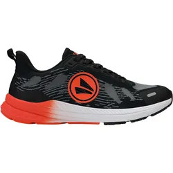 Laufschuh JAKO "J-PR Trance", Gr. 42, jet schwarz, flame, Textil, Synthetik, sportlich, Schuhe