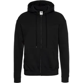FRUIT OF THE LOOM Unisex-Freizeitjacke mit Kapuze schwarz M - Schwarz - M