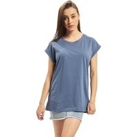 URBAN CLASSICS Ladies Extended Shoulder Tee T-Shirt, vintageblue, XS