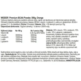 Weider BCAA Orange Pulver 500 g