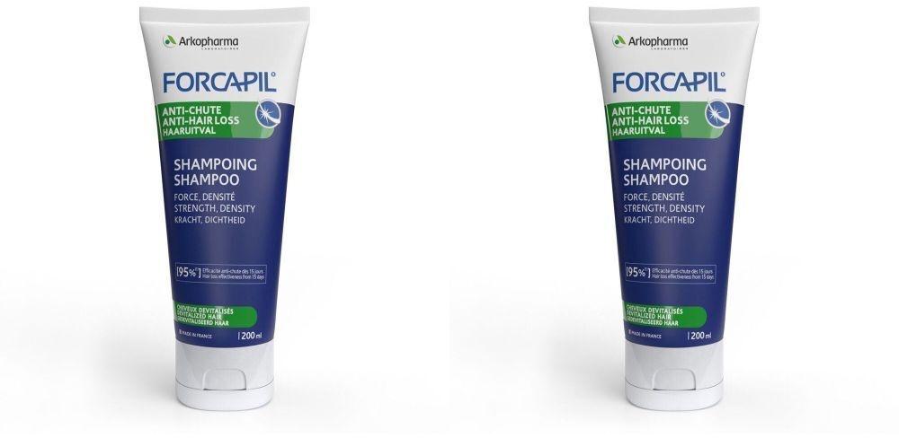 Arkopharma FORCAPIL® Shampoing Anti-chute 2x200 ml shampooing