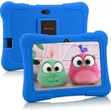 PRITOM K7 7 Zoll Kinder Tablet Android 10 Tablet PC 32 GB ROM Quad Core Tablets WiFi Tablet für Kinder, Dunkelblau - Blau