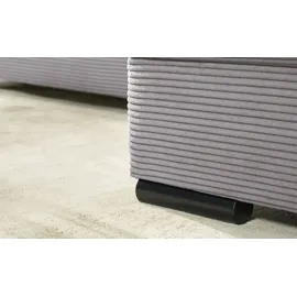 bobb Eckcouch Cordstoff 2-Sitzer Grau
