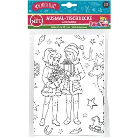 Jeka Papier Und Spielwaren Mal Mich Bunt Ausmal-Tischdecke aus Papier Bibi & Tina Weihnachten